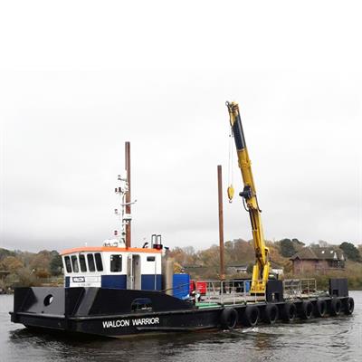 A powerful new crane for the Walcon Warrior barge