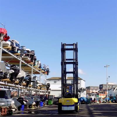 Alongside berthing for Portsmouth dry stack