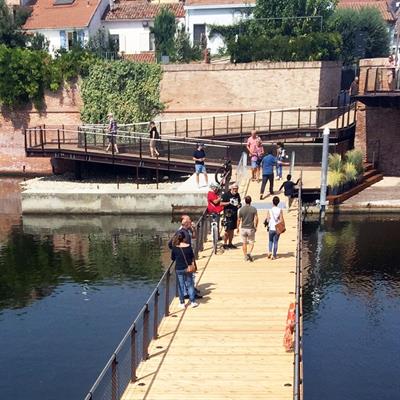 Floating bridge for the cultural heart of Rimini, Italy