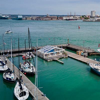 New pontoon Jetty Bar and slipway pontoon at boatfolk’s Haslar Marina