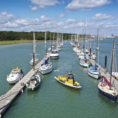 New pontoons for Folly Reach, Cowes, IoW