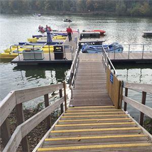 Pedalo parking at Center Parcs