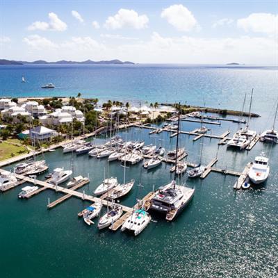 New pontoons in the Inner Harbour, Nanny Cay, BVI