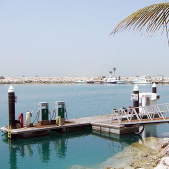 Existing fuel dock at Jebel Ali Resort