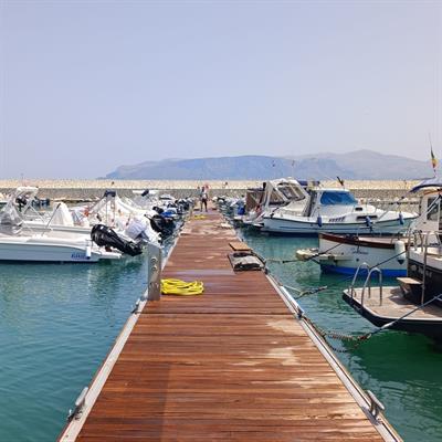 New pier for Marina di Balestrate, Sicily.