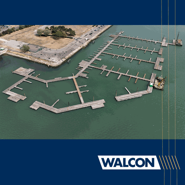 The show marina takes shape at Mayflower Park